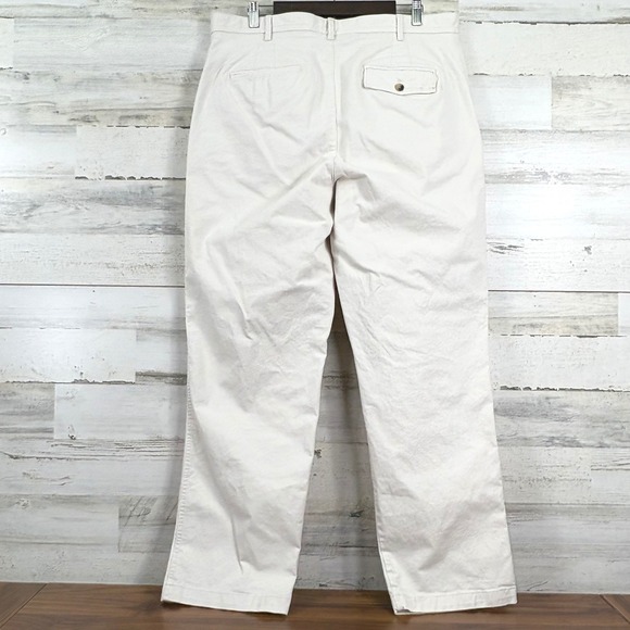Banana Republic High Rise Authentic Chino Off White Cream Womens Pants Size 16 - Picture 2 of 14